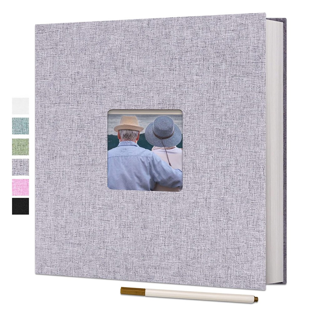  Self Adhesive Photo Album, LUNIQI 40 Pages Linen