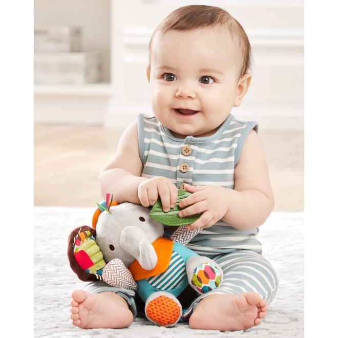 Baby Activity and Teething Toy with Multi-Sensory Rattle and Textures