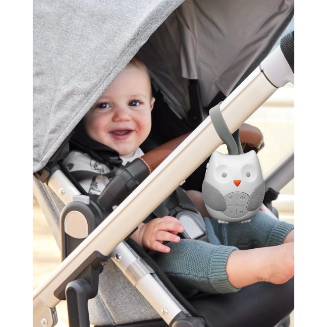 Skip Hop Portable Baby Soother, Stroll & Go, Owl