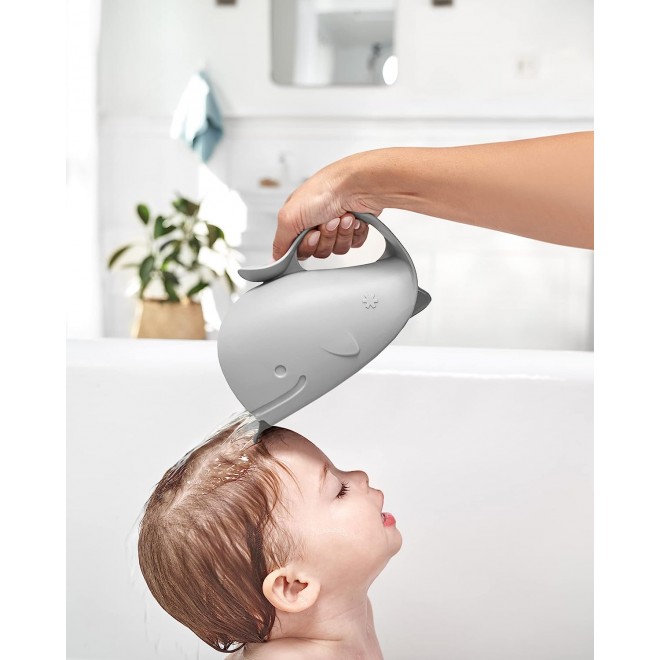 Skip Hop Baby Bath Rinse Cup, Moby Tear-free Waterfall Rinser