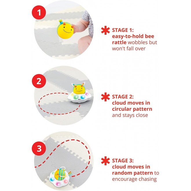 Baby Crawl Toy 3-Stage Developmental Learning Crawling Infant Toy