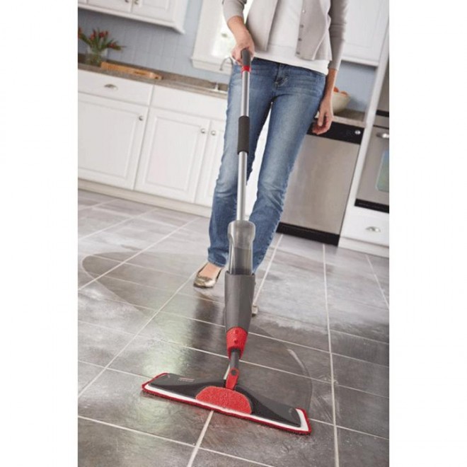 Rubbermaid Reveal Spray Mop Kit, FG1M1600GRYRD  Diy floor cleaner, Spray  mops, Floor cleaning recipe