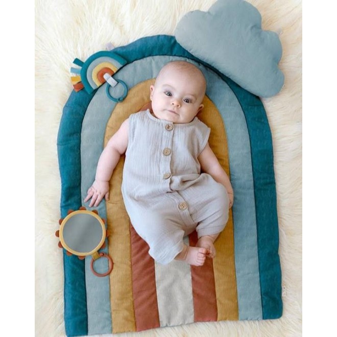 Itzy Ritzy Tummy Time Mat – Rainbow Play