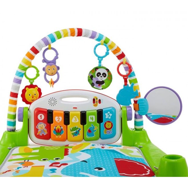 Fisher-Price Deluxe Kick & Play Piano Gym Green