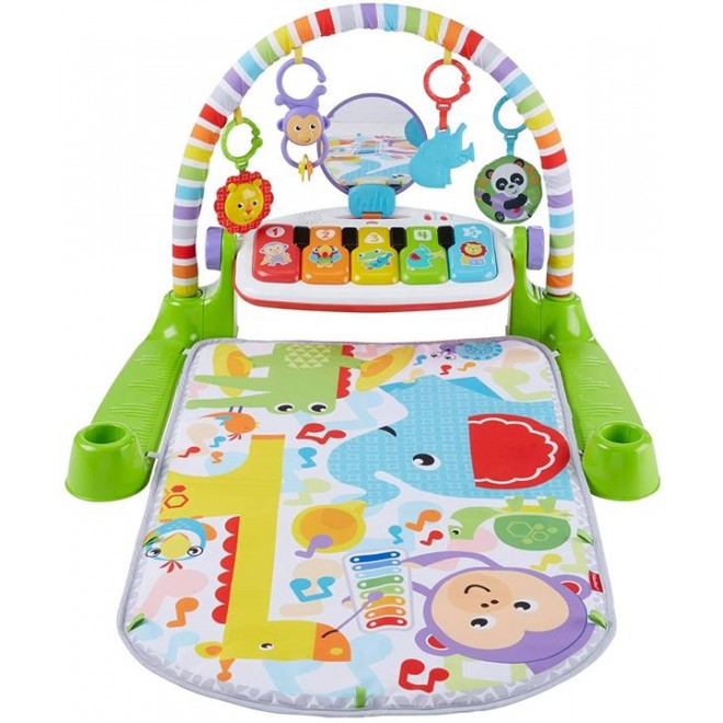 Fisher-Price Deluxe Kick & Play Piano Gym Green