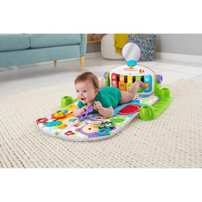 Fisher-Price Deluxe Kick & Play Piano Gym Green