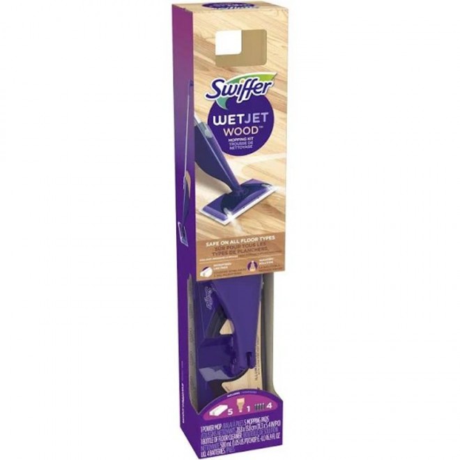 Swiffer WetJet Wood Floor Spray Mop Starter Kit – 1 ct