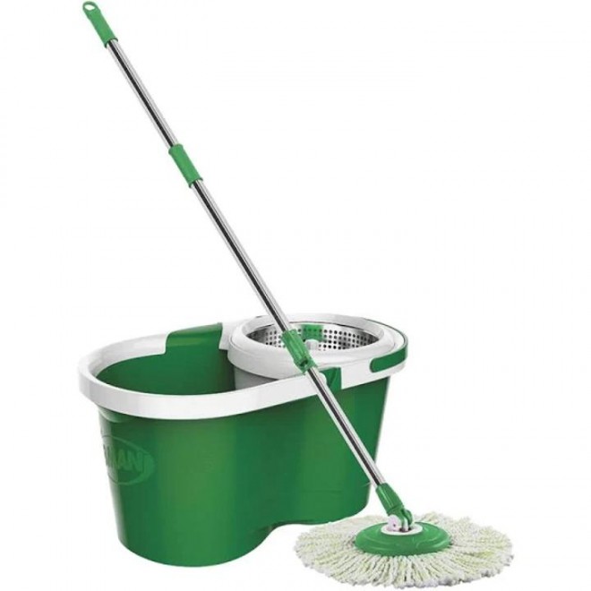 Libman Mop and Bucket Spin, Green/White