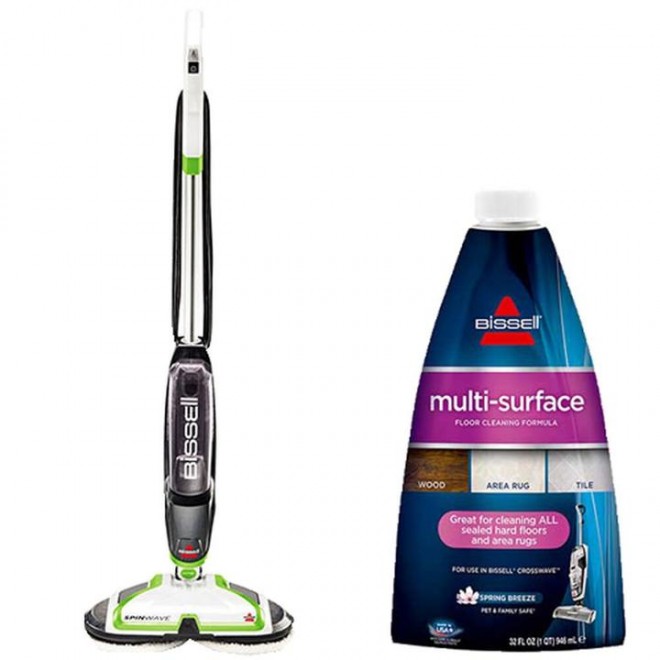 Spinwave Hard Floor Spin Mop and Multi-Surface Formula Bundle