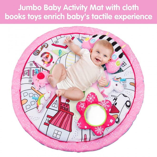 Amagoing Baby Gym Play Mat,4-In-1 Infant Activity Gym, 0-12 Months