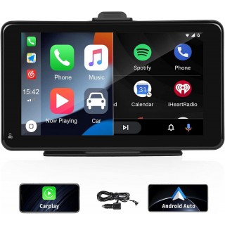 CAMECHO Apple CarPlay & Android Auto Car Stereo, Bluetooth, Voice Control