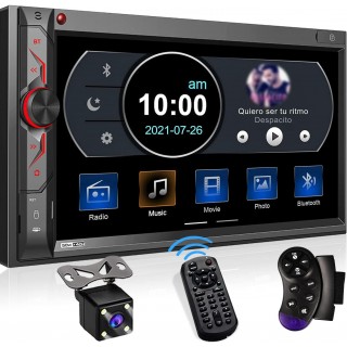 Double Din Car Multimedia System: 7 Inch HD Touchscreen Car Stereo Receiver