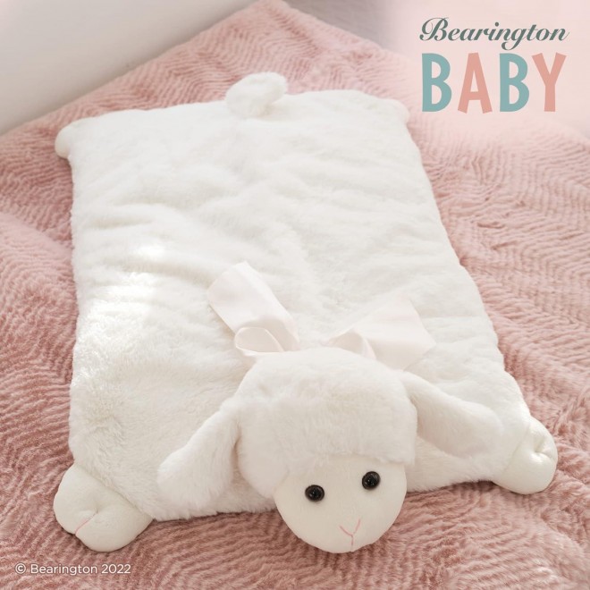 Bearington Baby Lamby Plush Animal Tummy Time Mat