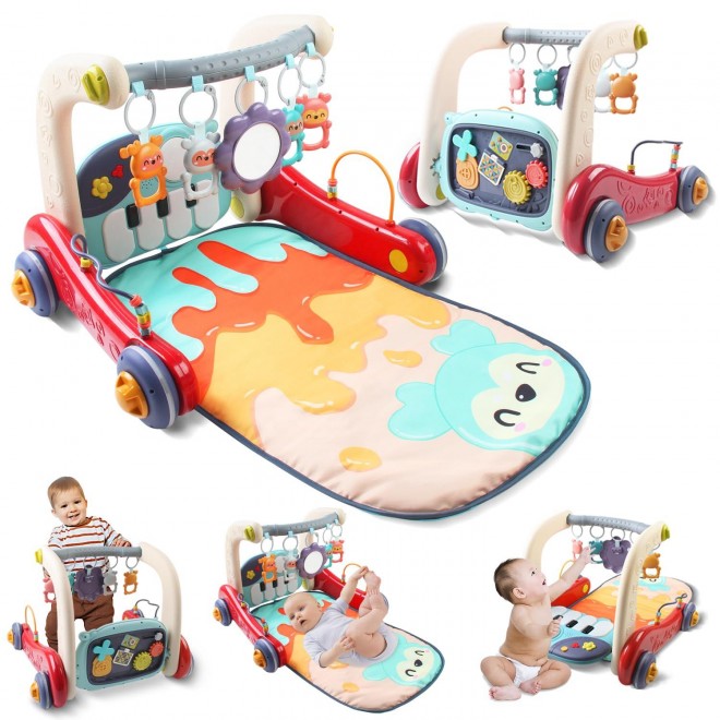 ATUTEN Baby Play Mat Baby Gym, Activity Center Kick And Play Piano Gym