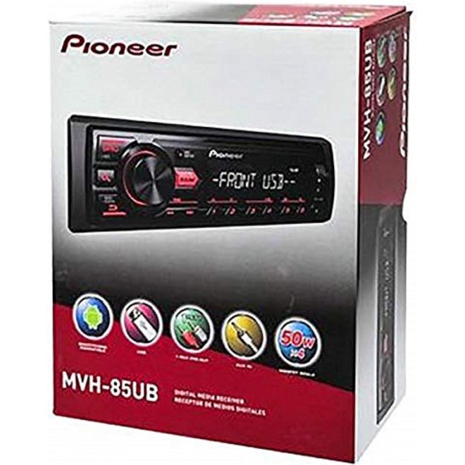 Pioneer MVH-85UB Digital Media Car Stereo Receiver , USB , Auxiliary , MP3 Playback 