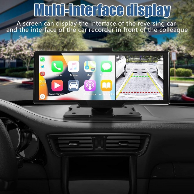 9.6 Portable Apple CarPlay Screen & Android Auto Wireless Display Car Stereo