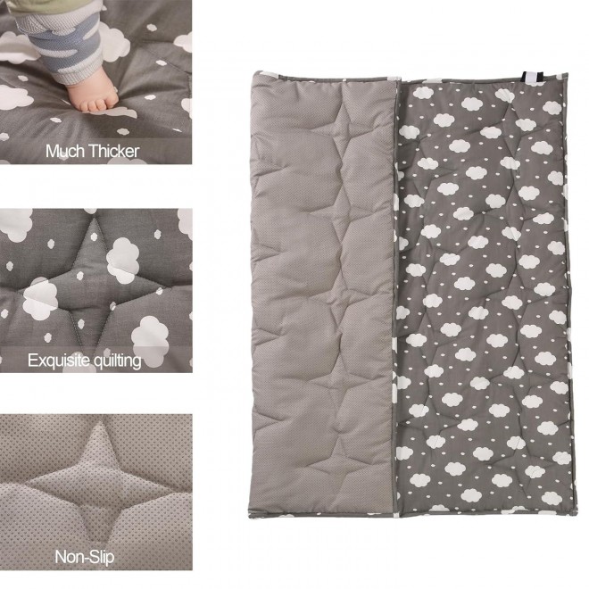 Napcure Baby Play Mat for Floor,Ultra Soft Playpen Baby Mat for Playing