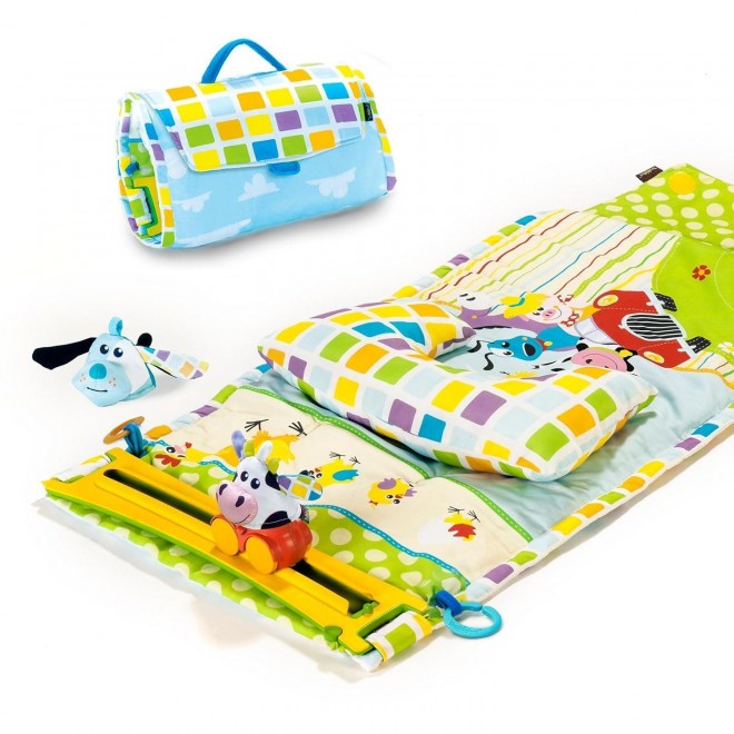 Yookidoo Baby Tummy Time Mat Newborn Musical Playmat & Outdoor Gym.0-12 Months.