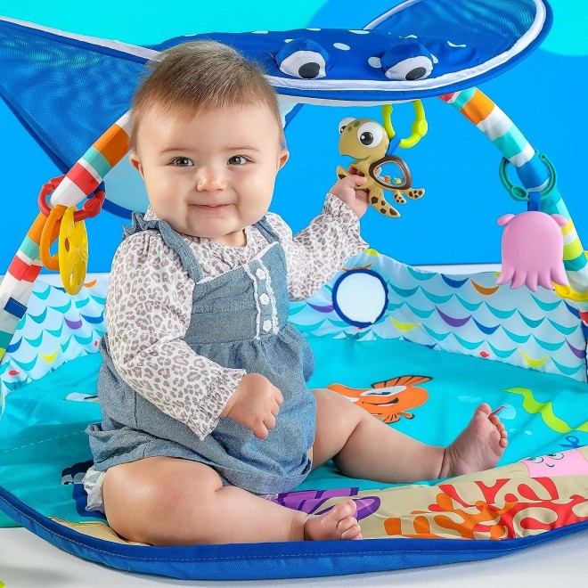 Bright Starts Disney Baby Lights & Music Gym, Ages Newborn +