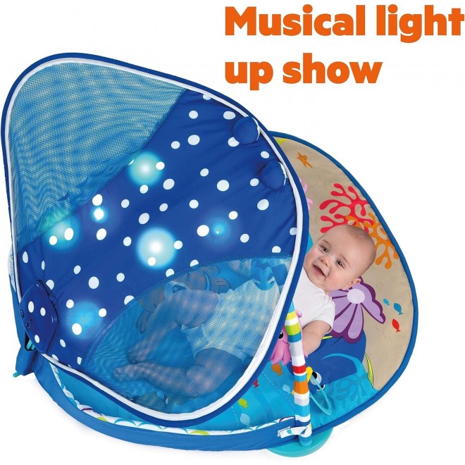 Bright Starts Disney Baby Lights & Music Gym, Ages Newborn +