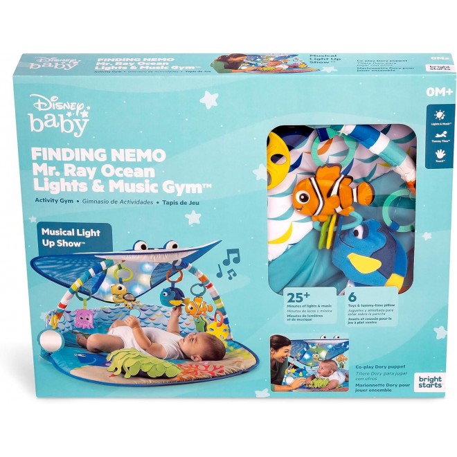 Bright Starts Disney Baby Lights & Music Gym, Ages Newborn +