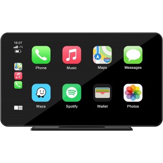 LAMTTO Portable Wireless Car Stereo Apple Carplay with Airplay, 7 HD Touch Screen Android Auto 