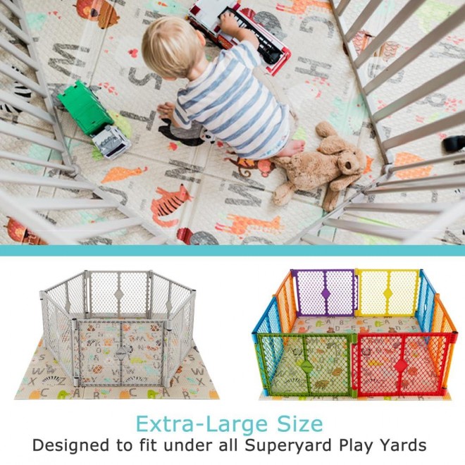 Toddleroo by North States Extra Large Foam Baby Play Mats for Floor