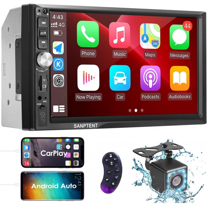 Car Stereo Radio Compatible with Apple Carplay and Android Auto