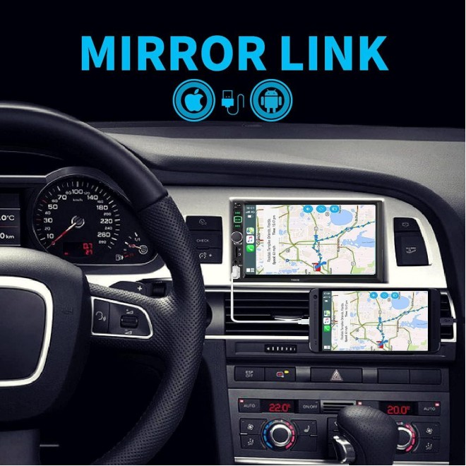 Car Stereo Radio Compatible with Apple Carplay and Android Auto