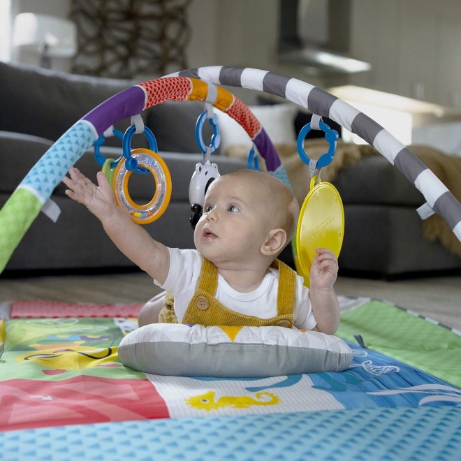 Baby Einstein Patch's Playspace Activity Play Mat & Ball Pit Gym with Music