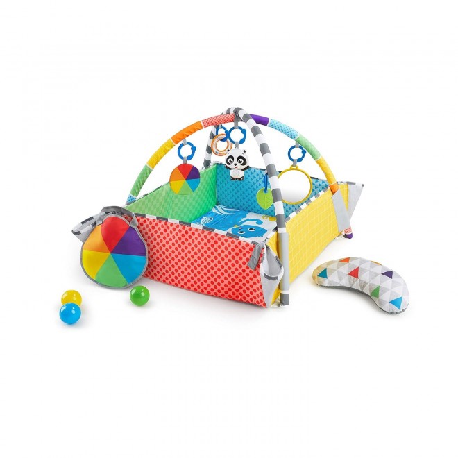 Baby Einstein Patch's Playspace Activity Play Mat & Ball Pit Gym with Music