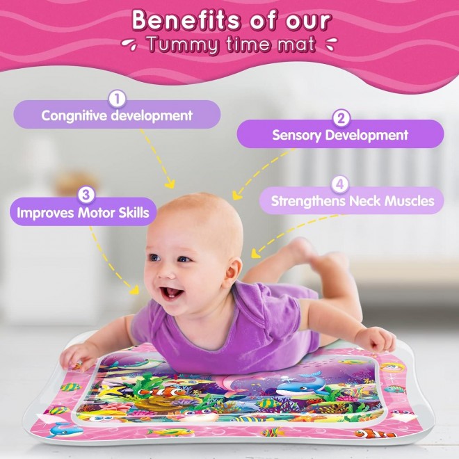 Infinno Tummy Time Water Mat for Babies