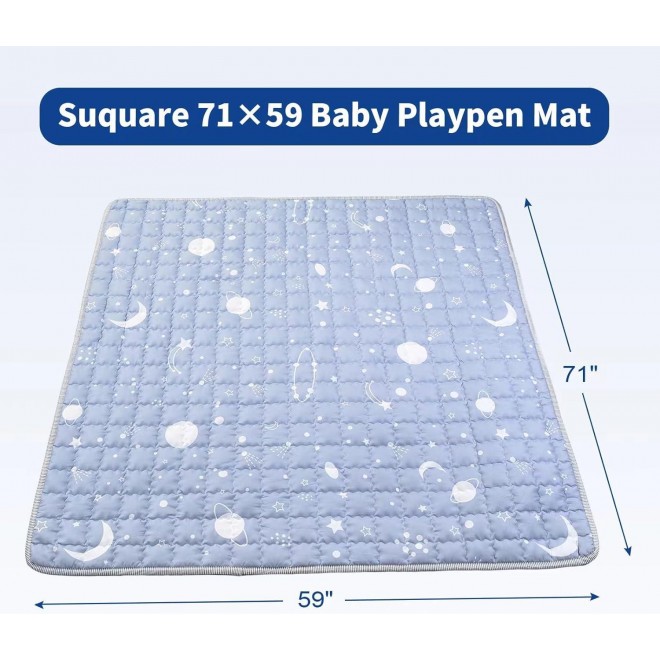 HAHA KID Baby Playpen Mat Baby Play Mat Floor Mat For Babies Soft Tent Mat Square