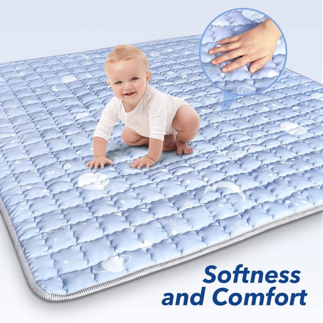 HAHA KID Baby Playpen Mat Baby Play Mat Floor Mat For Babies Soft Tent Mat Square