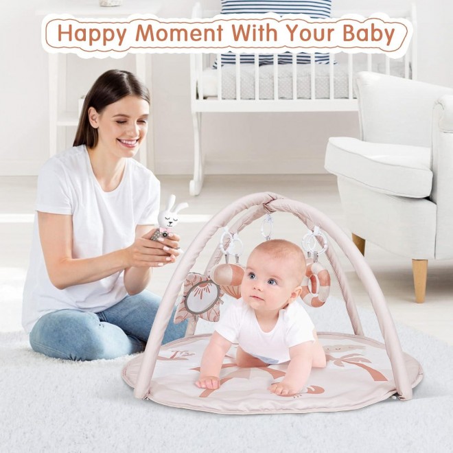 Baby Gym and Infant Play Mat, Non Slip Washable Playmats for Babies to Toddlers 