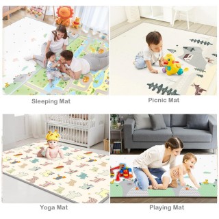 HONLONE Baby Play Mat Reversible Foldable Foam Play mat for Baby, BPA Free Baby mat for Floor