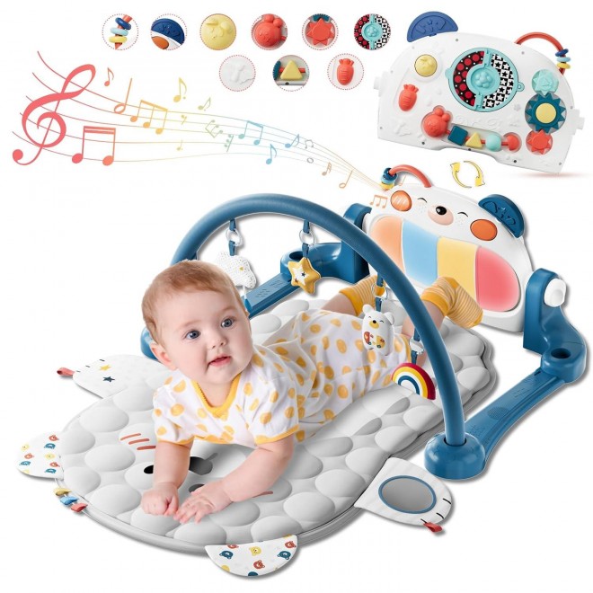 Lauon Baby Play Mat Bear Style ,Keep Baby Occupied Gyms & Playmats Tummy Time Toys