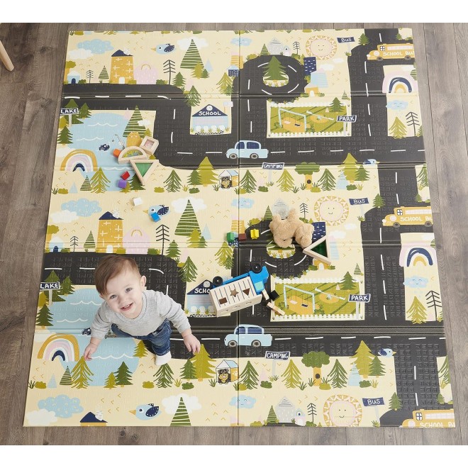 Regalo Play Mat, Foldable & Reversible, Waterproof, Bonus Kit, Includes Travel Case