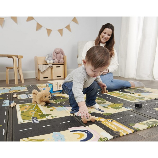 Regalo Play Mat, Foldable & Reversible, Waterproof, Bonus Kit, Includes Travel Case