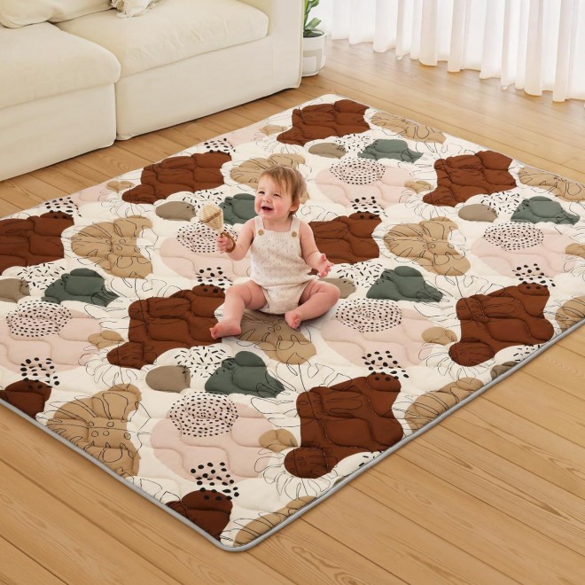 Baby Play Mat,Soft Cushioning Foam Play Mats for Babies and Toddlers