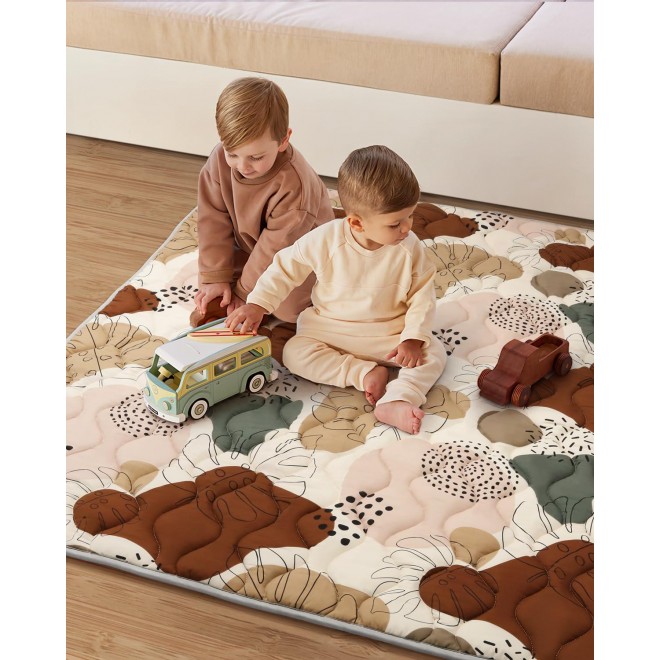 Baby Play Mat,Soft Cushioning Foam Play Mats for Babies and Toddlers