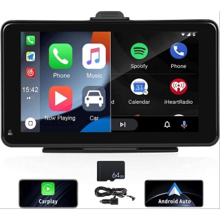 CAMECHO Apple CarPlay & Android Auto Car Stereo,  Touch Screen Car Radio