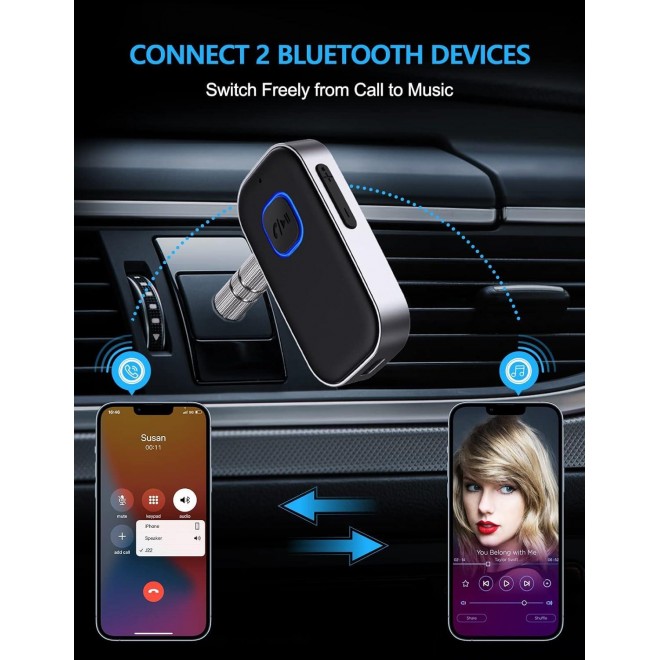 Bluetooth Receiver for Car, Wireless Audio Receiver for Home Stereo