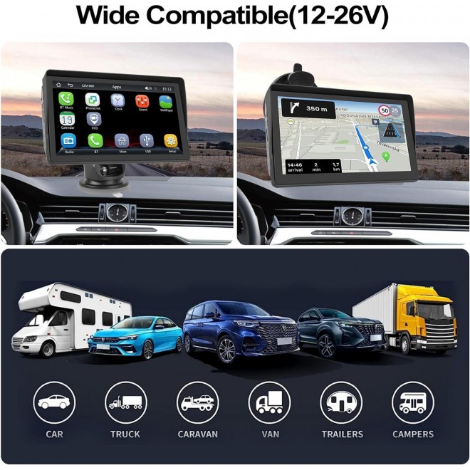 2023 Newest Wireless Apple Carplay & Android Auto, Touchscreen