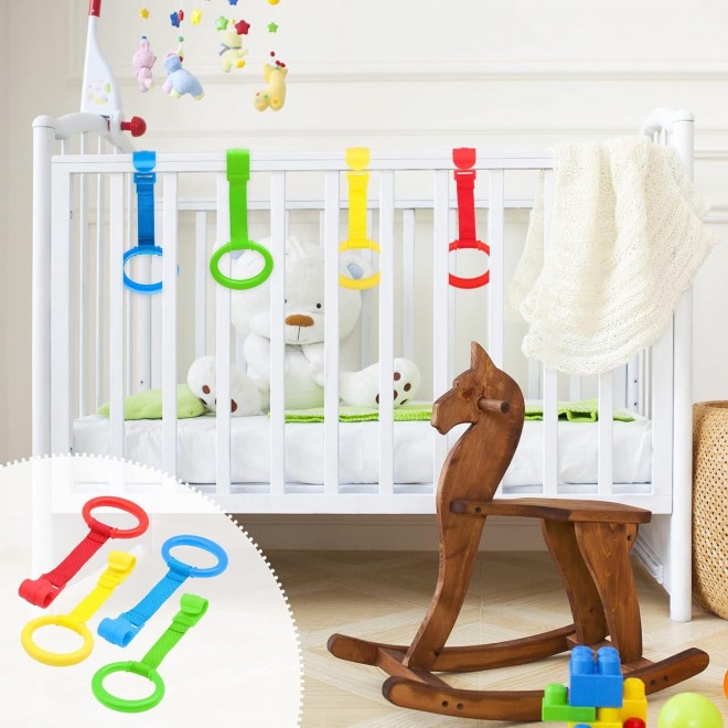 Baby Pull Up Rings, Standing Walker Crib Pull Rings