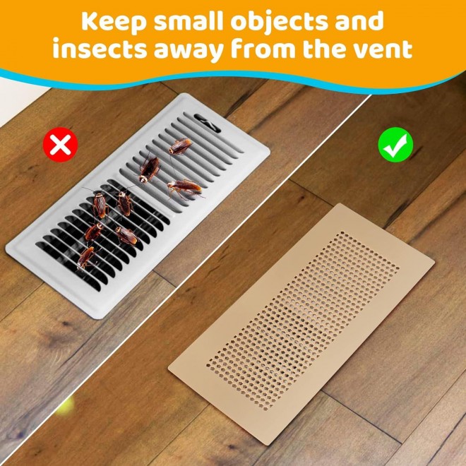 Orzbow Baby Proofing Soft Silicone Vent Cover,Catches Debris Hair & Prevents Creepy Crawlies