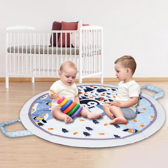 Baby Play Mat Tummy Time Mat with Exclusive Foldable Design