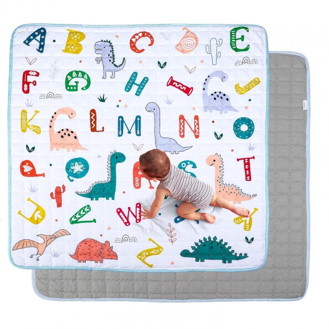 MEM Playpen Mat Baby Play Mat, Thicken One-Piece Baby Crawling Mat, Washable