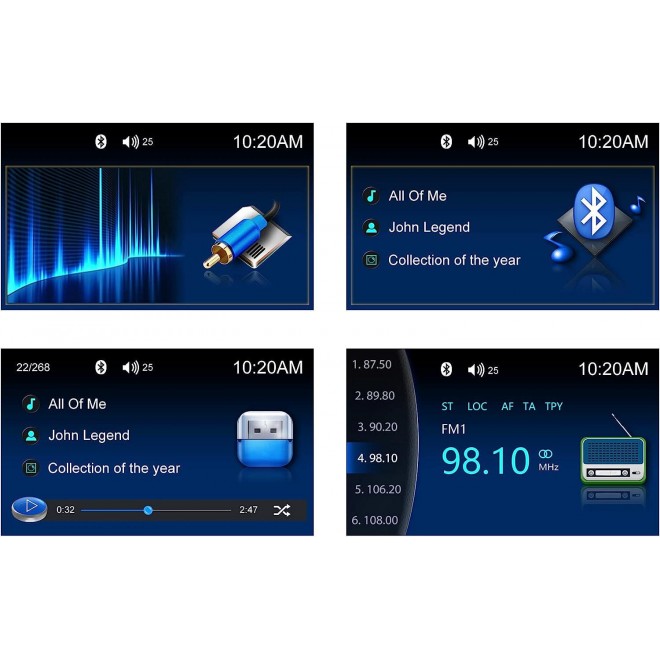 Audio Systems Marine Gauge Receiver - Weatherproof, 4-inch Display Screen