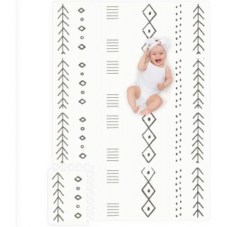 Stylish Baby Play Mat - Soft, Easy to Clean. Floor Mat Creates A Safe Play Area for Your Baby